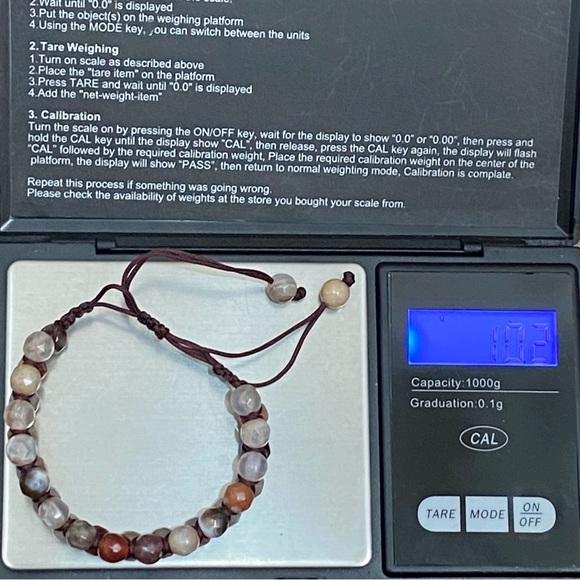 Natural Stones Braided Adjustable Boho Stackable Cord Bracelet - Picture 8 of 9